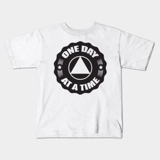 Alcoholics Anonymous Recovery Sober - Sober Since - AA Tribute - aa Alcohol - Recovery Tribute - sober aa sobriety addiction recovery narcotics anonymous addiction drugs mental health Kids T-Shirt